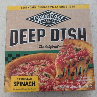 Authentic Spinach Chicago Deep Dish Pizza, Authentic Spinach
