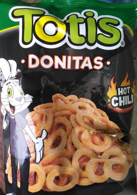 Donitas Flavored Wheat Snack, Hot Chili