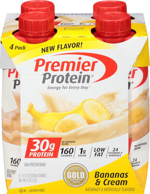 Bananas & Cream High Protein Shake, Bananas & Cream
