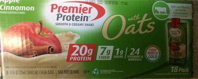 Apple Cinnamon Flavored High Protein Shake With Oats, Apple Cinnamon