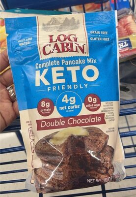 Double Chocolate Keto Friendly Complete Pancake Mix, Double Chocolate