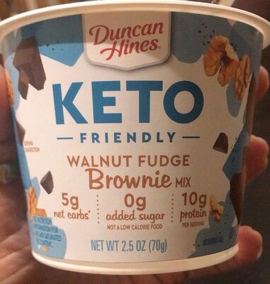 Walnut Fudge Keto Friendly Brownie Mix, Walnut Fudge