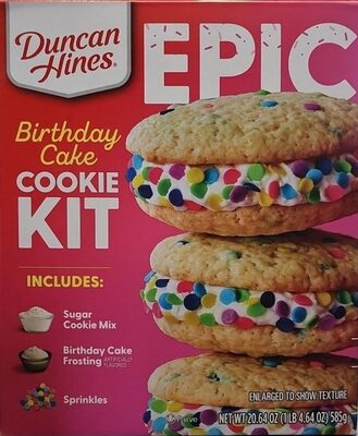 Birthday Cake Cookie Kit, Birthday Cake
