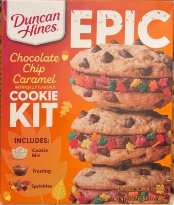 Chocolate Chip Caramel Flavored Cookie Kit, Chocolate Chip Caramel