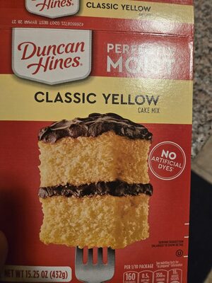 Duncan Hines Classic Yellow Cake Mix, 15.25 oz.