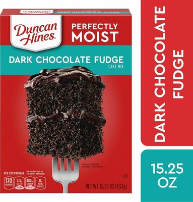 Dark Chocolate Fudge Perfectly Moist Cake Mix, Dark Chocolate Fudge