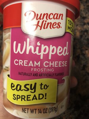 Whipped Cream Cheese Flavored Frosting, Whipped Cream Cheese