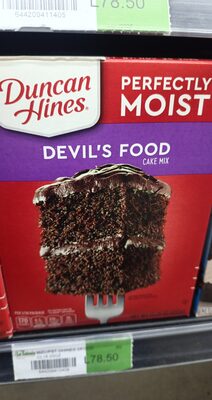 Duncan Hines, Deliciously Moist Cake Mix, Devil's Food, Devil's Food