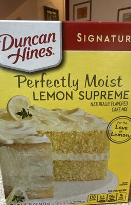 Lemon Supreme Flavored Perfectly Moist Cake Mix, Lemon Supreme