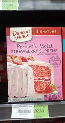 Duncan Hines, Signature Cake Mix, Strawberry Supreme, Strawberry Supreme