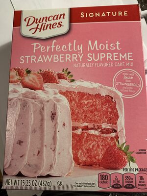 Strawberry Supreme Flavored Cake Mix, Strawberry Supreme