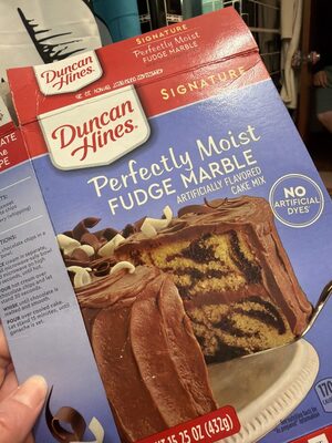 Fudge Marble Flavored Perfectly Moist Cake Mix, Fudge Marble
