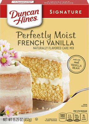 Perfectly Moist French Vanilla Flavored Cake Mix, Perfectly Moist French Vanilla