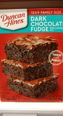 Duncan Hines Brownie Mix, Dark Chocolate Fudge, 18.2 oz.