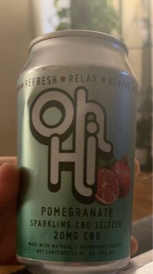 Pomegranate Sparkling 20Mg Cbd Seltzer