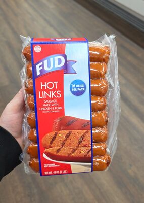 Chicken & Pork Hot Links Sausage, Chicken & Pork