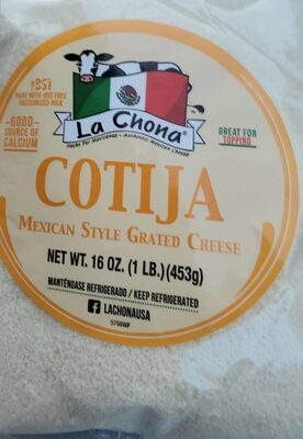 Cotija Mexican Style Grated Cheese, Cotija