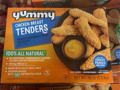 Fully Cooked Tenders Breaded Chicken Breast Patties With Rib Meat, Chicken Breast