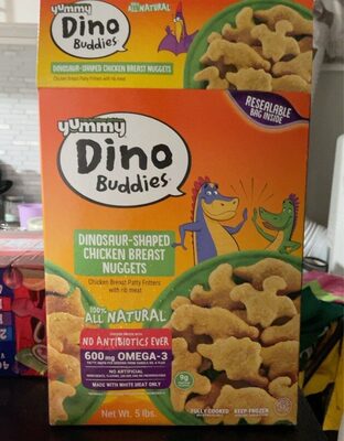 Dinosaur-Shaped Chicken Breast Patty Fritters With Rib Meat Nuggets, Dinosaur-Shaped Chicken Breast