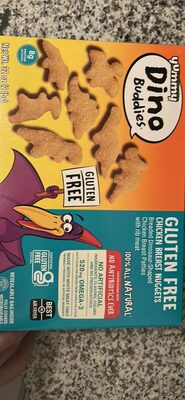 Breaded Dinosaur-Shaped Chicken Breast Patties With Rib Meat Nuggets, Chicken Breast Nuggets