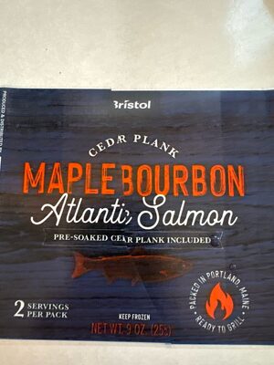 Cedar Plank Maple Bourbon Atlantic Salmon, Cedar Plank Maple Bourbon