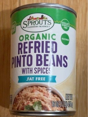 Organic Refried Pinto Beans With Spices, Spices
