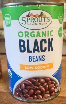 Black Organic Low Sodium Beans, Black