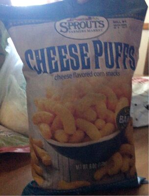 Cheese Flavored Corn Snacks Puffs, Cheese