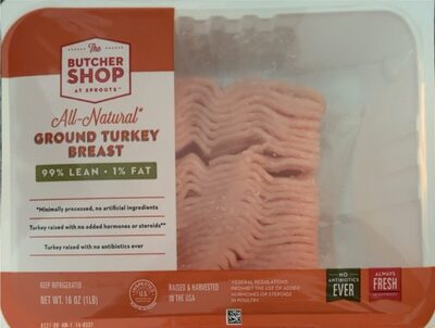 99% Lean  1% Fat Ground Turkey Breast