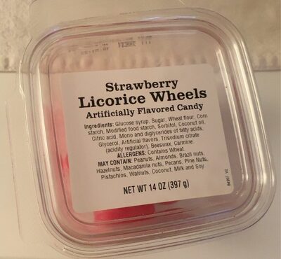 Strawberry Licorice Wheels Candy, Strawberry