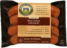 Niman Ranch, Spicy Italian Uncured Sausage