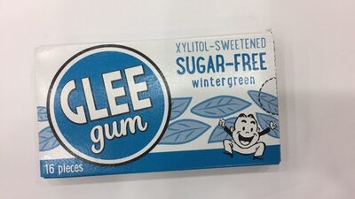 Wintergreen Xylitol Sweetened Natural Chewing Gum, Wintergreen