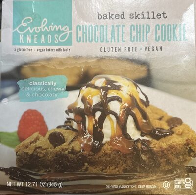 Chocolate Chip Baked Skillet Cookie, Chocolate Chip