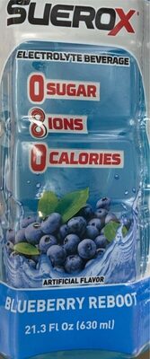 Blueberry Reboot Electrolyte Beverage, Blueberry Reboot