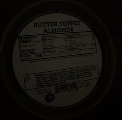 Butter Toffee Almonds, Butter Toffee