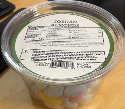 Jordan Almonds, Jordan