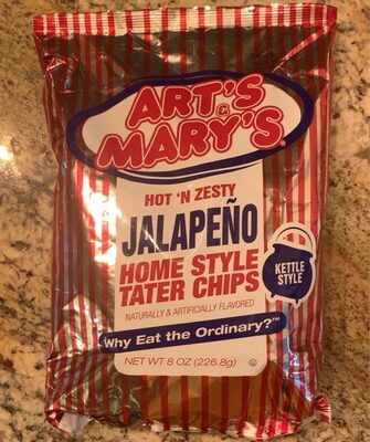 Hot 'N Zesty Jalapeno Home Style Tater Chips, Hot N Zesty Jalapeno