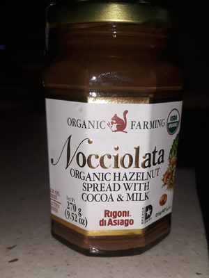 Rigoni Di Asiago, Nocciolata Organic Hazelnut Spread With Cocoa & Milk