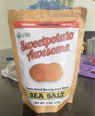 Sea Salt Freeze Dried Sweetpotato Slices, Sea Salt