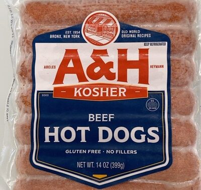 Kosher Beef Hot Dogs, Beef
