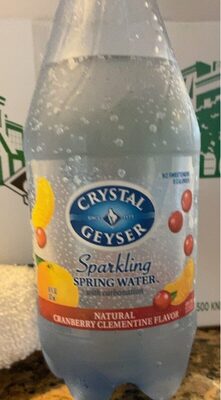 Cranberry Clementine Sparkling Spring Water With Carbonation, Cranberry Clementine