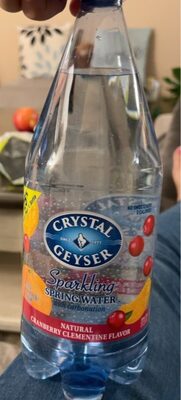Natural Cranberry Clementine Sparkling Spring Water With Carbonation, Cranberry Clementine