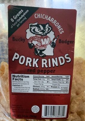 Red Pepper Chicharrones Pork Rinds, Red Pepper