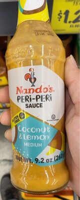 Medium Coconut & Lemon Peri-Peri Sauce, Medium Coconut & Lemon