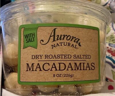 Dry Roasted Salted Macadamias Nuts, Dry Roasted Salted Macadamias