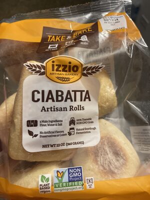 Ciabatta Take & Bake Artisan Rolls, Ciabatta