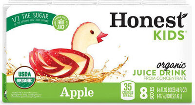 Honest Kids Appley Ever After Cartons, 6 Fl Oz, 8 Pack, Apple