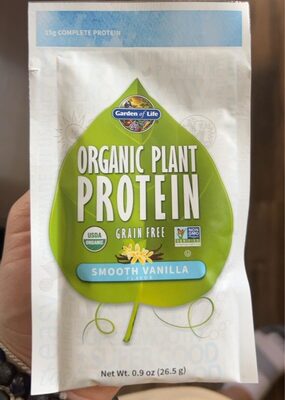 Organic Plant Protein 15 G Powder, Smooth Vanilla, Smooth Vanilla
