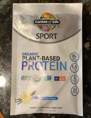 Organic Plant-Based Protein 30 G, Natural Bcaas 5.5 G, Glutamine & Glutamic Acid 5 G, Probiotics 2 Billion Cfu Powder, Vanilla, Vanilla