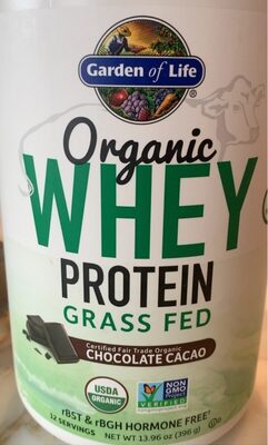 Organic Grass Fed Whey Protein 21 G, Bcaas 4.7 G, Probiotics 2 Bil Cfu Powder, Chocolate Cacao, Chocolate Cacao